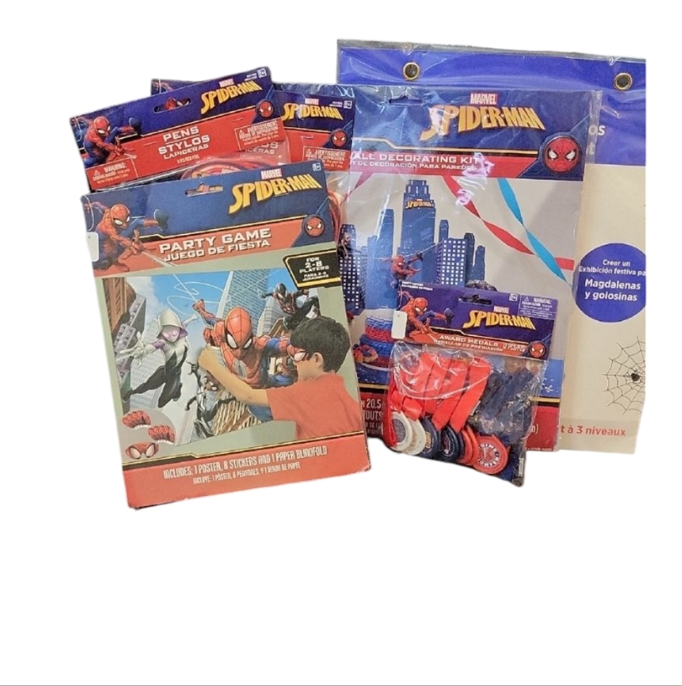 Marvel Spiderman Birthday 6 Pcs Bundle